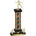 Premium Single Flag USA Year Skater Trophy