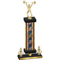 Premium Single Flag USA Victory Weights Trophy