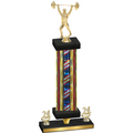 Premium Single Flag USA Year Weights Trophy