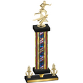 Premium Single Flag USA Victory Flag Football Trophy