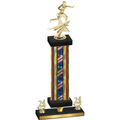 Premium Single Flag USA Year Flag Football Trophy