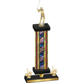 Premium Single Flag USA First Place Golf Trophy