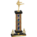 Premium Single Flag USA Victory Karate Trophy