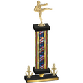 Premium Single Flag USA Victory Karate Trophy