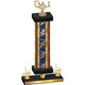 Premium Single Flag USA First Place Academics Trophy