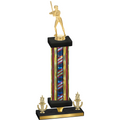Premium Single Flag USA Victory Softball Trophy