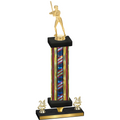 Premium Single Flag USA Year Softball Trophy