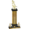 Premium Single Gold Glacier Victory Football Trophy