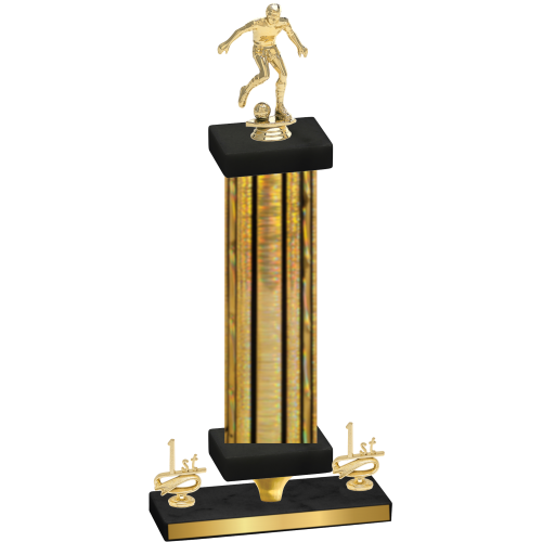 Premium Single Gold Glacier First Place Soccer Trophy