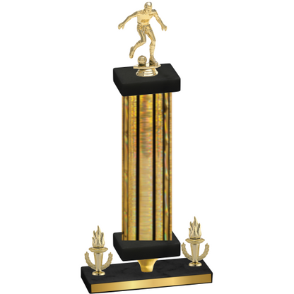 Premium Single Gold Glacier Victory Soccer Trophy