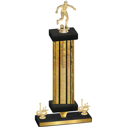 Premium Single Gold Glacier First Place Soccer Trophy