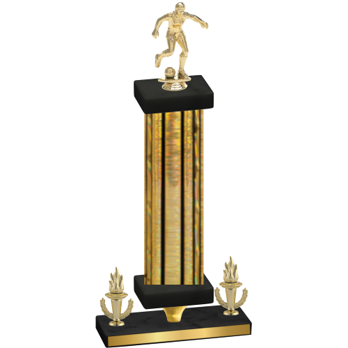 Premium Single Gold Glacier Victory Soccer Trophy