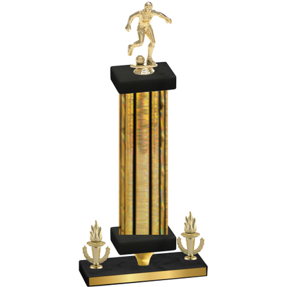 Premium Single Gold Glacier Victory Soccer Trophy