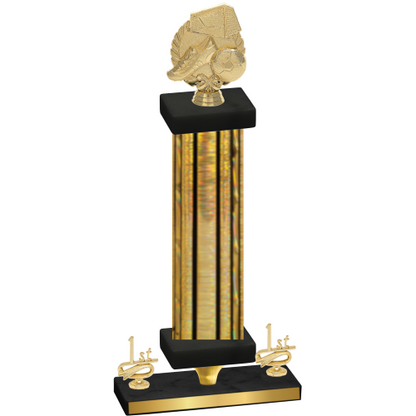 Premium Single Gold Glacier First Place Soccer Trophy