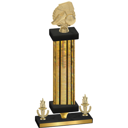 Premium Single Gold Glacier Victory Soccer Trophy