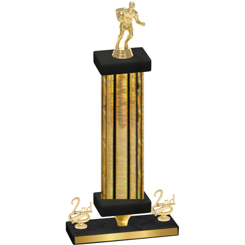 Premium Single Gold Glacier Second Place Rugby Trophy