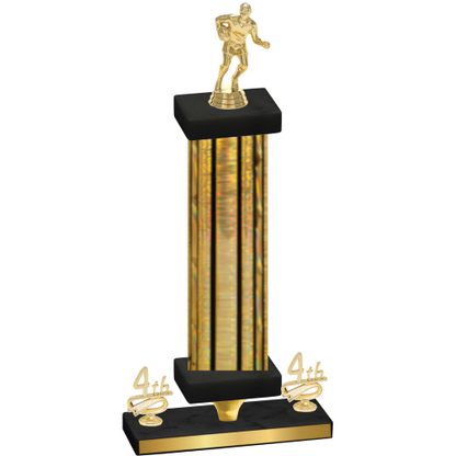 Premium Single Gold Glacier Fourth Place Rugby Trophy