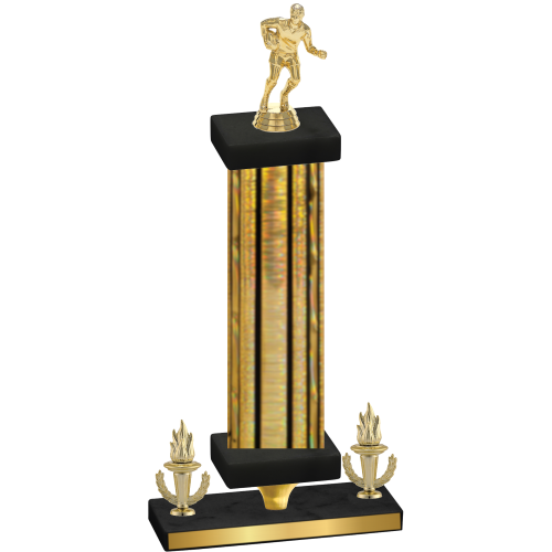Premium Single Gold Glacier Victory Rugby Trophy