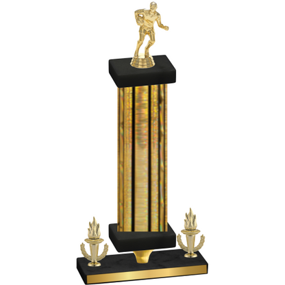 Premium Single Gold Glacier Victory Rugby Trophy