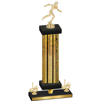 Premium Single Gold Glacier First Place Running Trophy