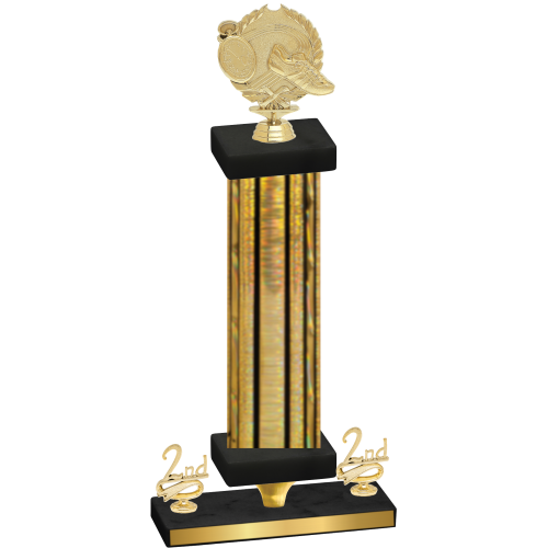 Premium Single Gold Glacier Second Place Running Trophy