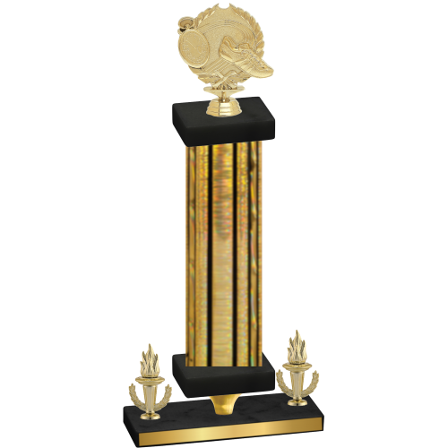 Premium Single Gold Glacier Victory Running Trophy