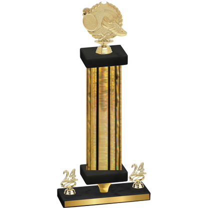 Premium Single Gold Glacier Year Running Trophy