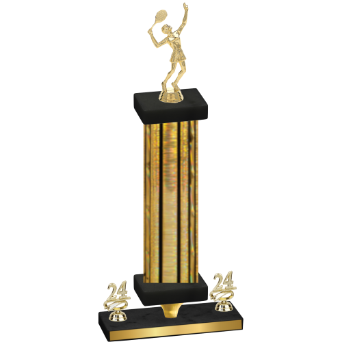 Premium Single Gold Glacier Year Tennis Trophy
