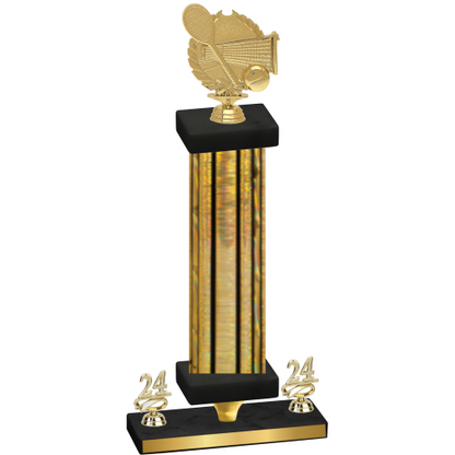 Premium Single Gold Glacier Year Tennis Trophy