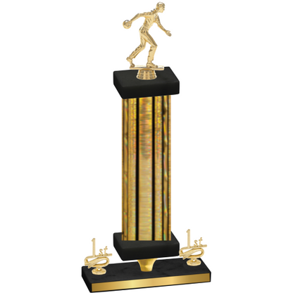 Premium Single Gold Glacier First Place Bowling Trophy