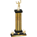 Premium Single Gold Glacier First Place Volleyball Trophy