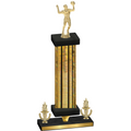 Premium Single Gold Glacier Victory Volleyball Trophy