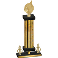 Premium Single Gold Glacier Victory Volleyball Trophy