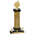 Premium Single Gold Glacier Year Volleyball Trophy
