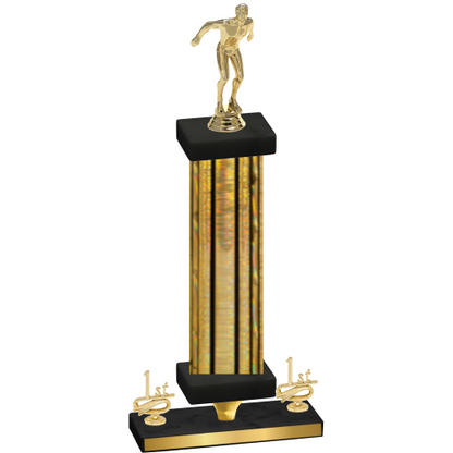 Premium Single Gold Glacier First Place Swimming Trophy