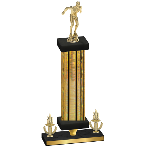 Premium Single Gold Glacier Victory Swimming Trophy