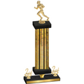 Premium Single Gold Glacier Second Place Football Trophy