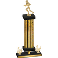 Premium Single Gold Glacier Third Place Football Trophy