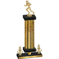 Premium Single Gold Glacier Victory Football Trophy
