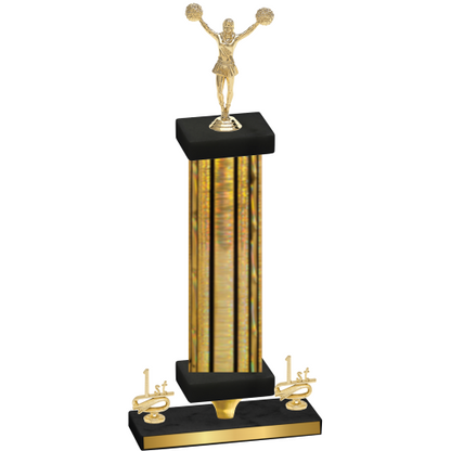 Premium Single Gold Glacier First Place Cheerleading Trophy