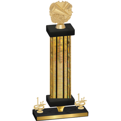 Premium Single Gold Glacier First Place Cheerleading Trophy