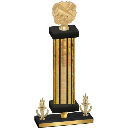 Premium Single Gold Glacier Victory Cheerleading Trophy