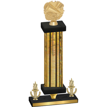 Premium Single Gold Glacier Victory Cheerleading Trophy