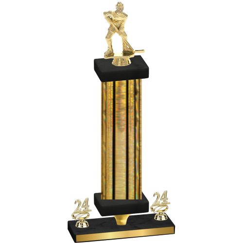 Premium Single Gold Glacier Year Hockey Trophy
