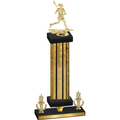 Premium Single Gold Glacier Victory Lacrosse Trophy