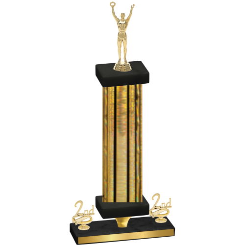 Premium Single Gold Glacier Second Place Victory Trophy