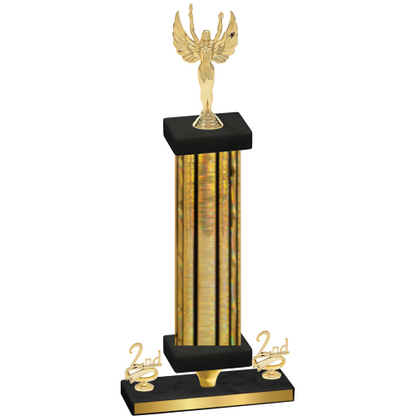Premium Single Gold Glacier Second Place Victory Trophy
