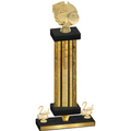 Premium Single Gold Glacier Second Place Basketball Trophy