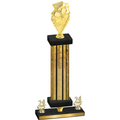 Premium Single Gold Glacier Year Pickleball Trophy