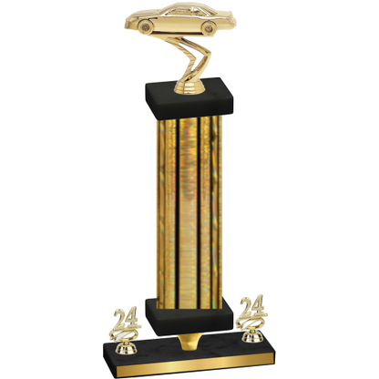 Premium Single Gold Glacier Year Cars Trophy